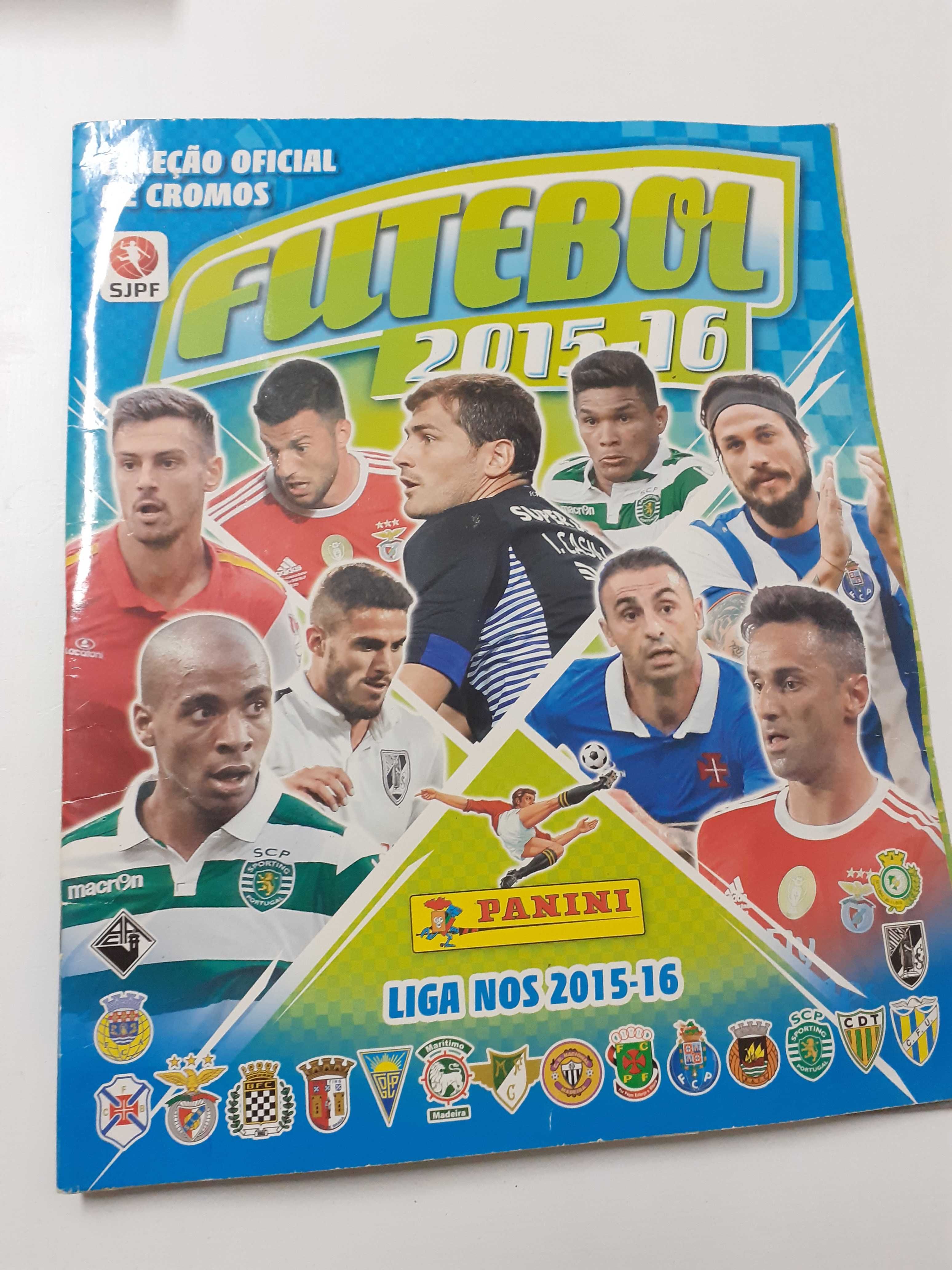 Caderneta cromos futebol 2015-16 completa