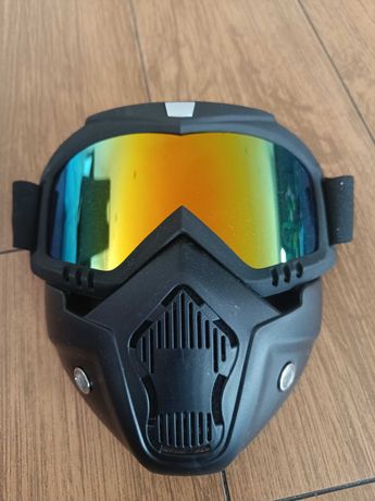 Maska Google Snowboard Narty Cross Motocykl Laser Regulowana