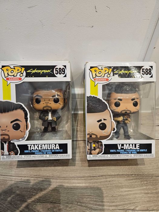 Funko Pop Cyberpunk 2077 V Male + Takemura