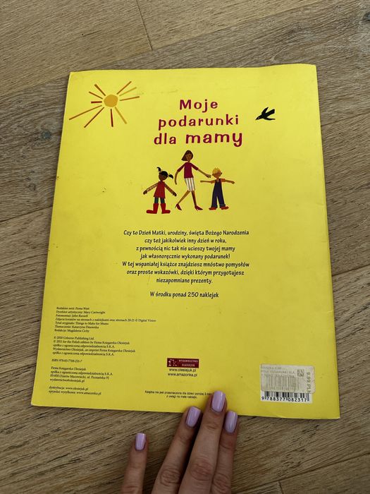 Moje podarunki dla mamy pomysły diy dla dzieci książka Rebecca gilpin