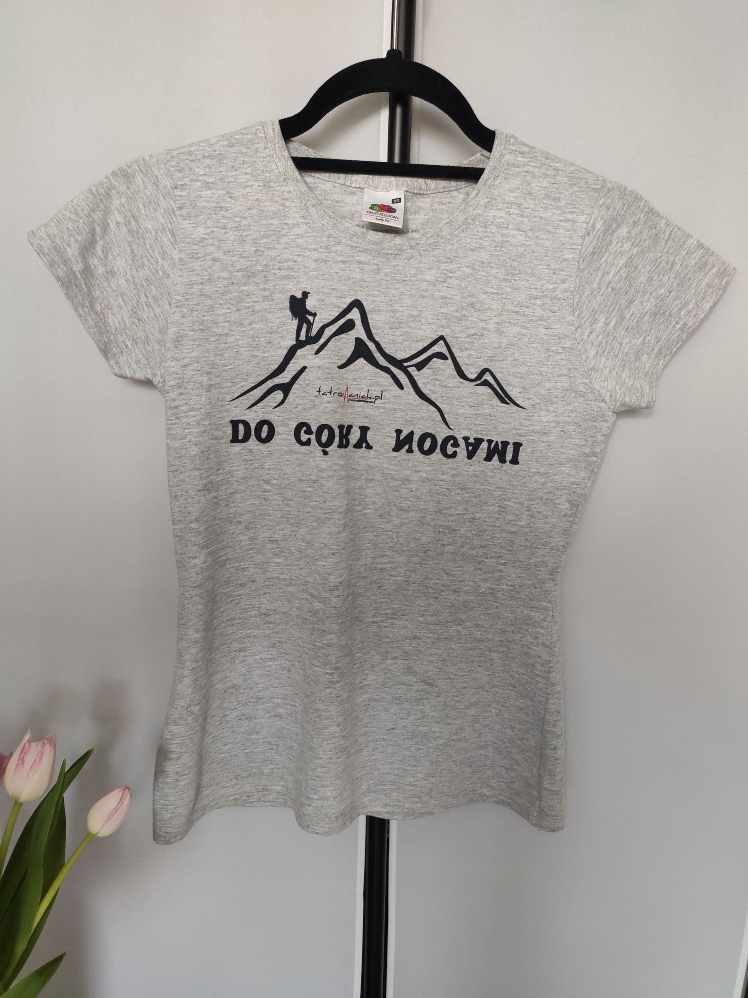 Koszulka t-shirt sportowy górski do góry nogami tatromaniak