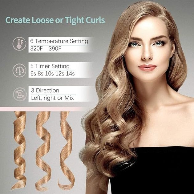 Бездротові автоматичні щипці для бігуді YAPOY YB100 Black (R3459)