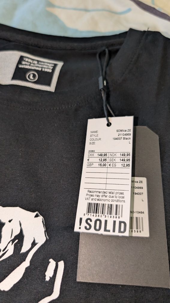 Koszulka firmy Solid w rozmiarze L