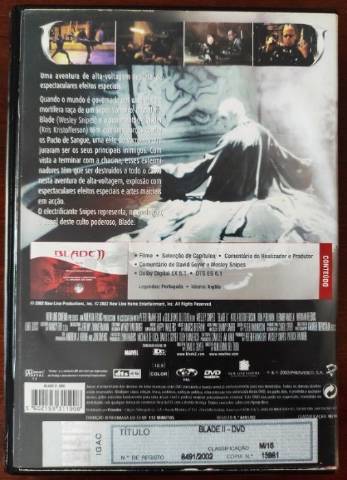 Blade II - 2002 - DVD