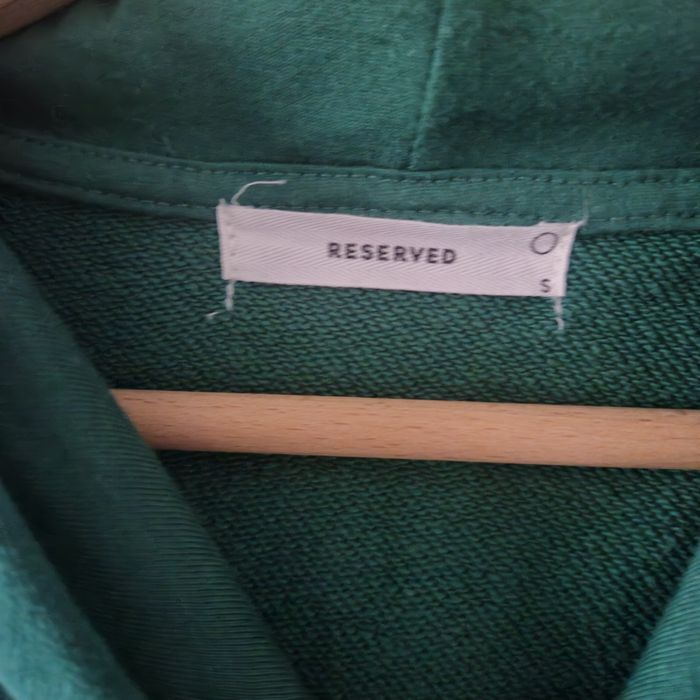 Bluza z kapturem zielona Reserved S