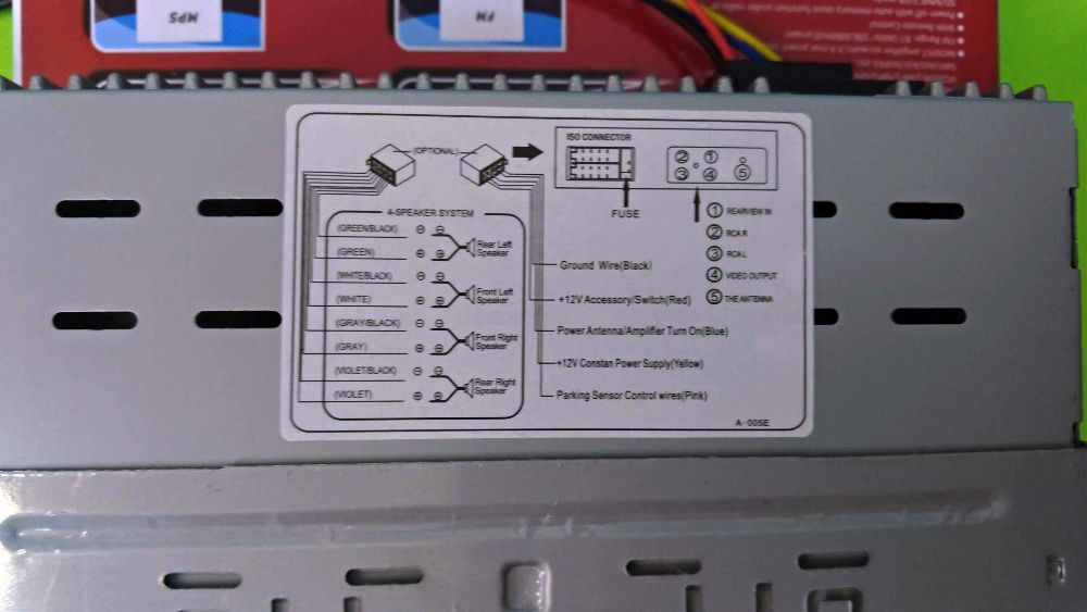 Pioneer 4227 MP5 автомагнитола Bluetooth\Дисплей 4,1"\SD\USB магнитола