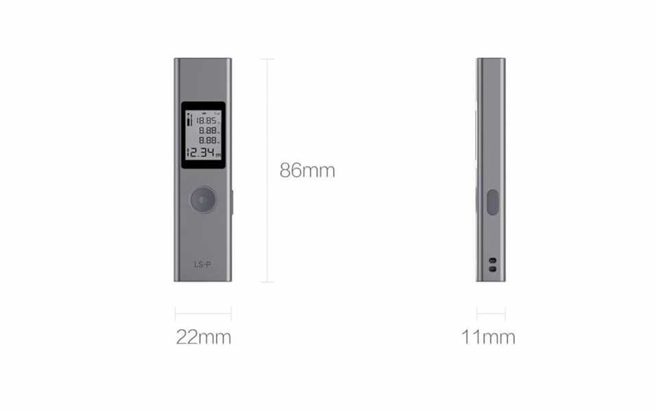 Лазерный дальномер Xiaomi Duka Atuman LS-P рулетка измеритель рас.