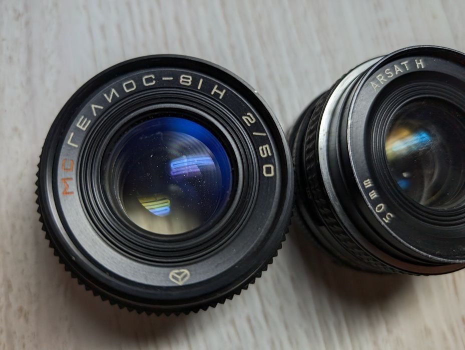 Портретні обьективи МС Геліос 81 н Арсат 50 (Nikon)