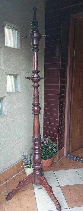 Wieszak antyk vintage retro drewniany