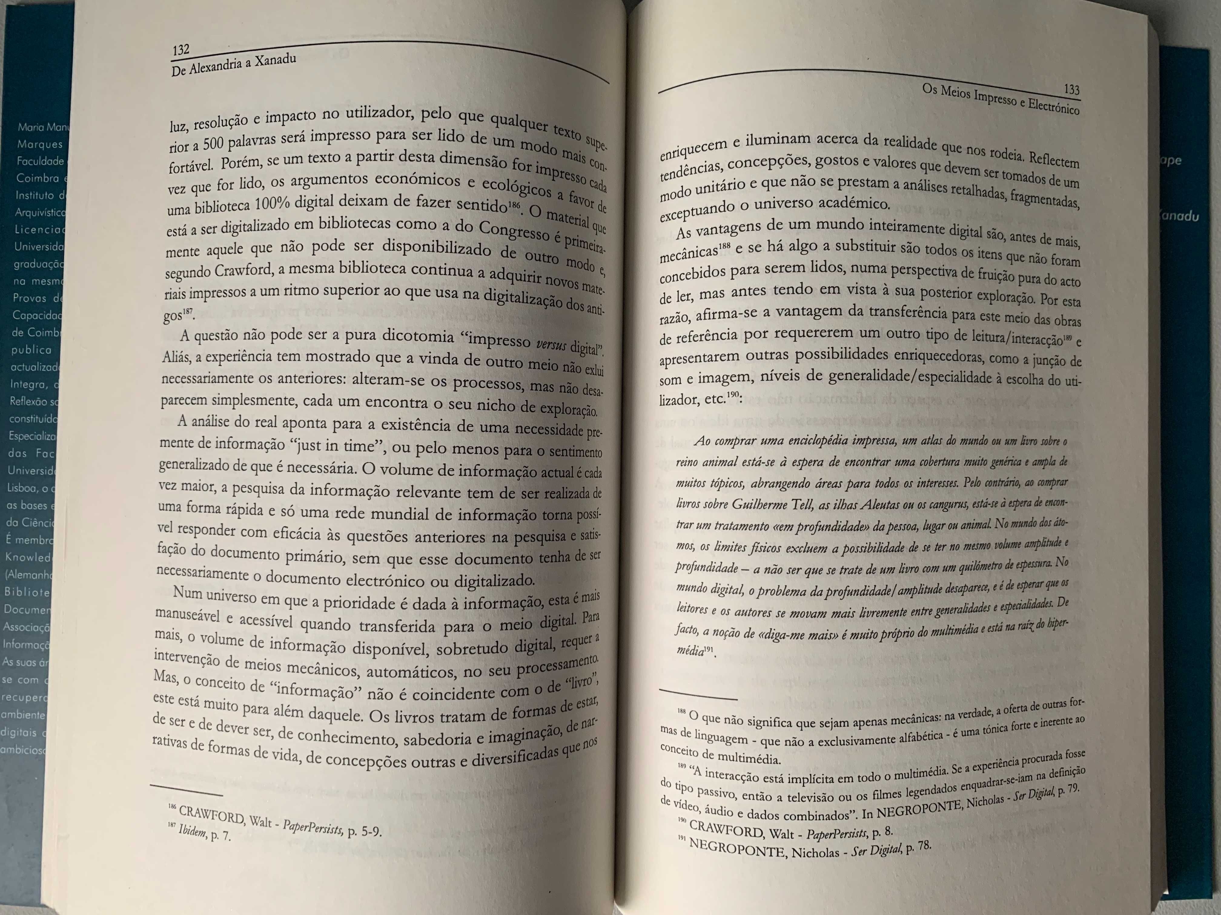 De Alexandria a Xanadu, de Maria Manuel Borges