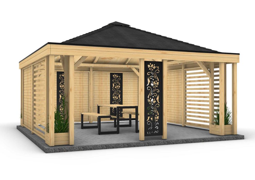 Altana Altanka Drewniana Pergola Altana Ogrodowa Altana Nowoczesna