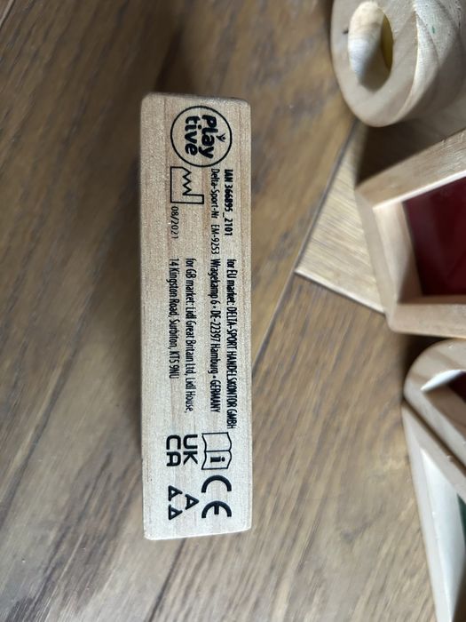 Klocki drewniane z okienkami play tive