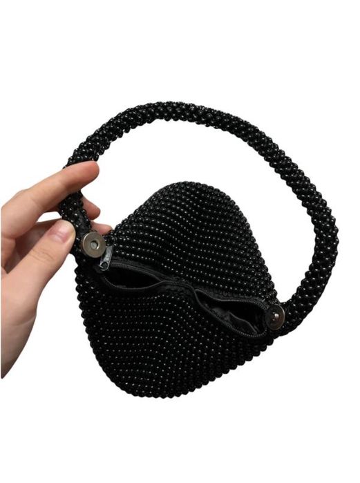 Сумка з бісеру чорна