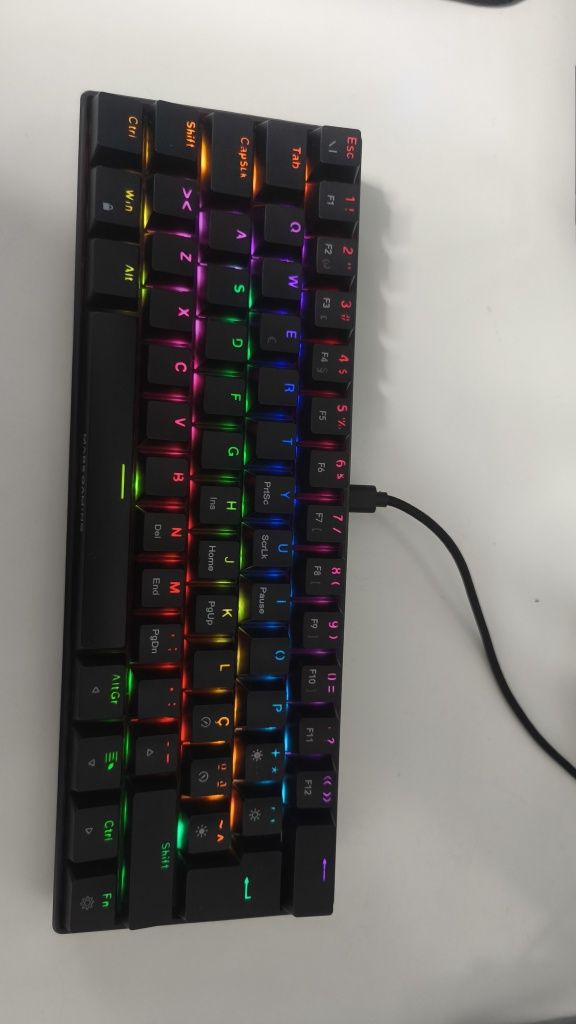Teclado mecânico com fio mini