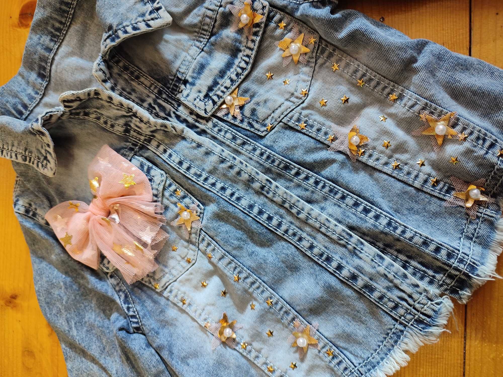 Куртка джинсова на дівчинку 4 роки