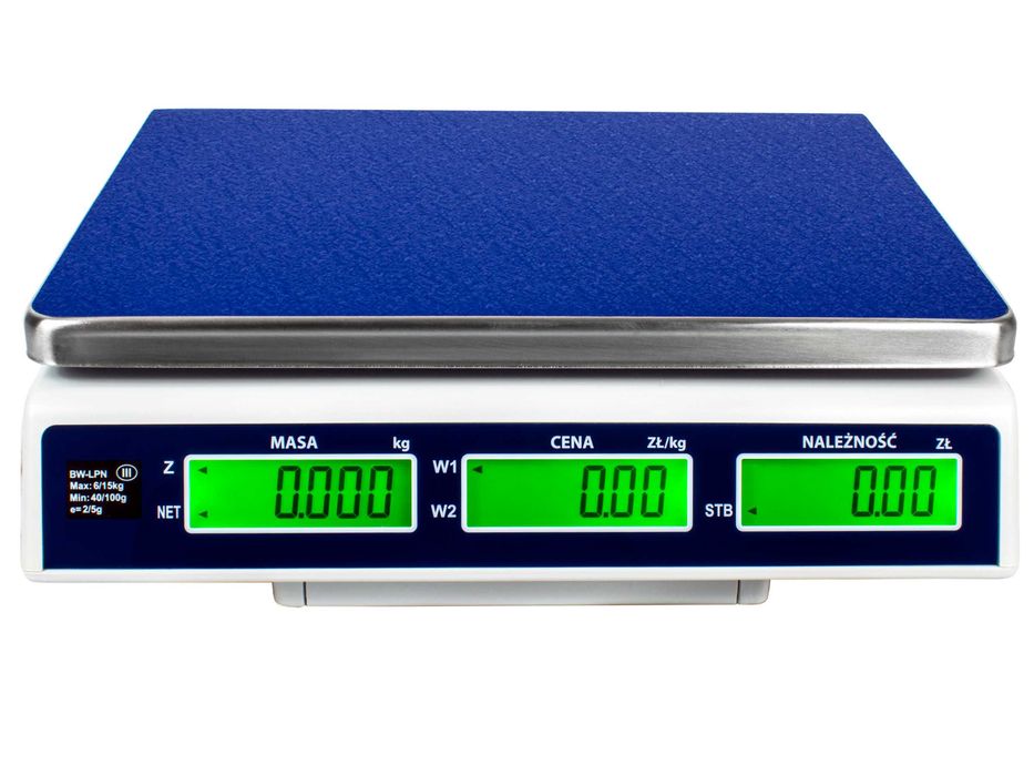 Elektroniczna Waga Kalkulacyjna Sklepowa 30kg z LEGALIZACJĄ Akumulator