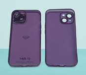 Etui, Plecki, Nakładka Slim Color do Apple Iphone 14 kolor: śliwkowy