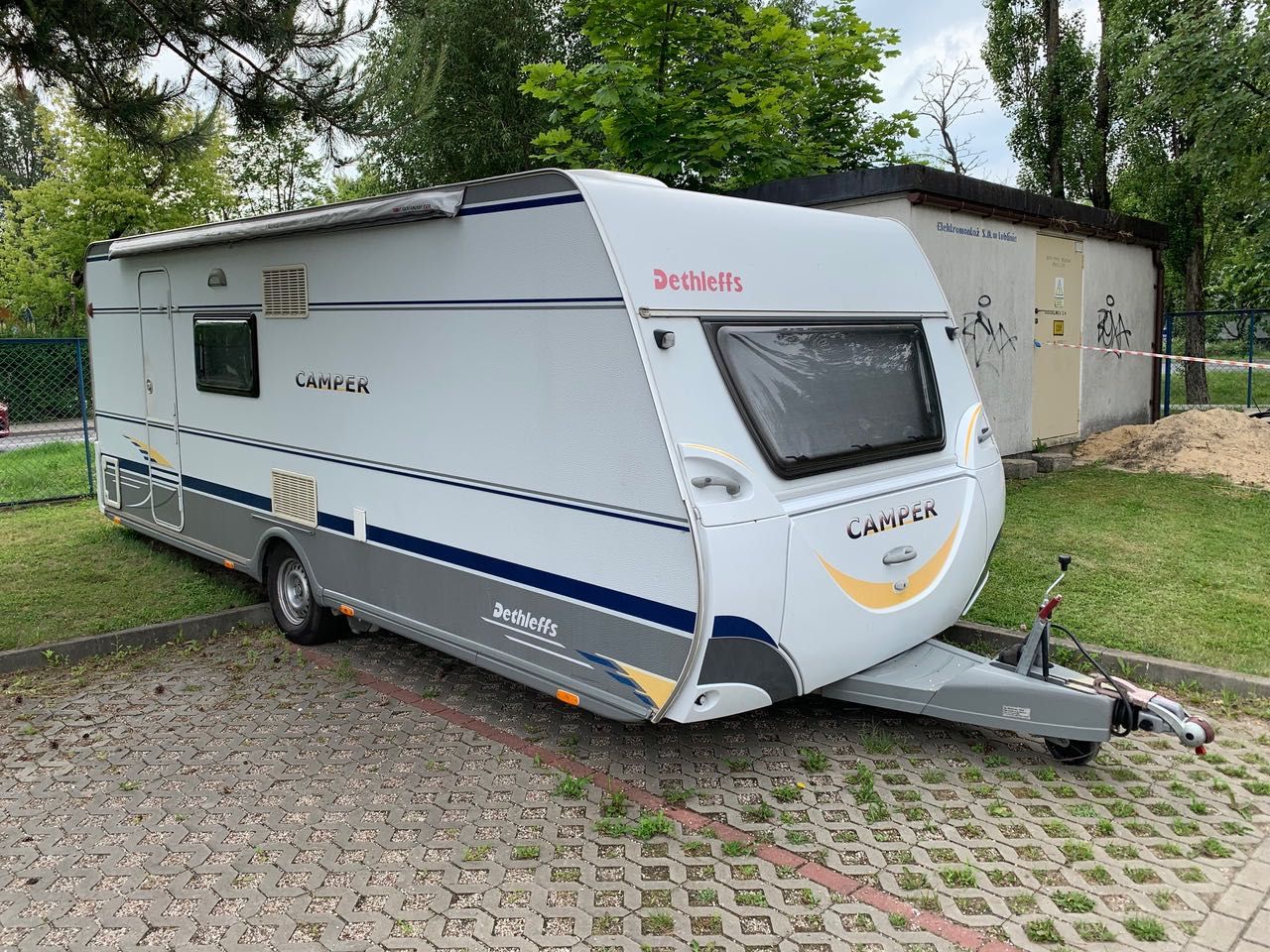 Dethleffs 550MK- łózka piętrowe, klima, mover