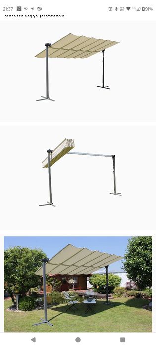 Pergola markiza aluminiowa dach przrciwsłoneczny