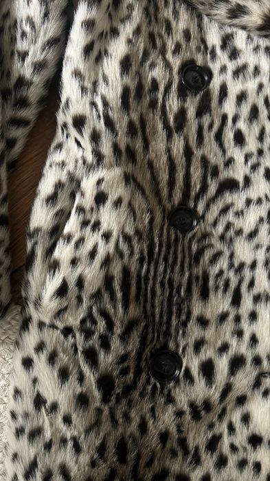 Шуба зара mango zara леопардовий прінт