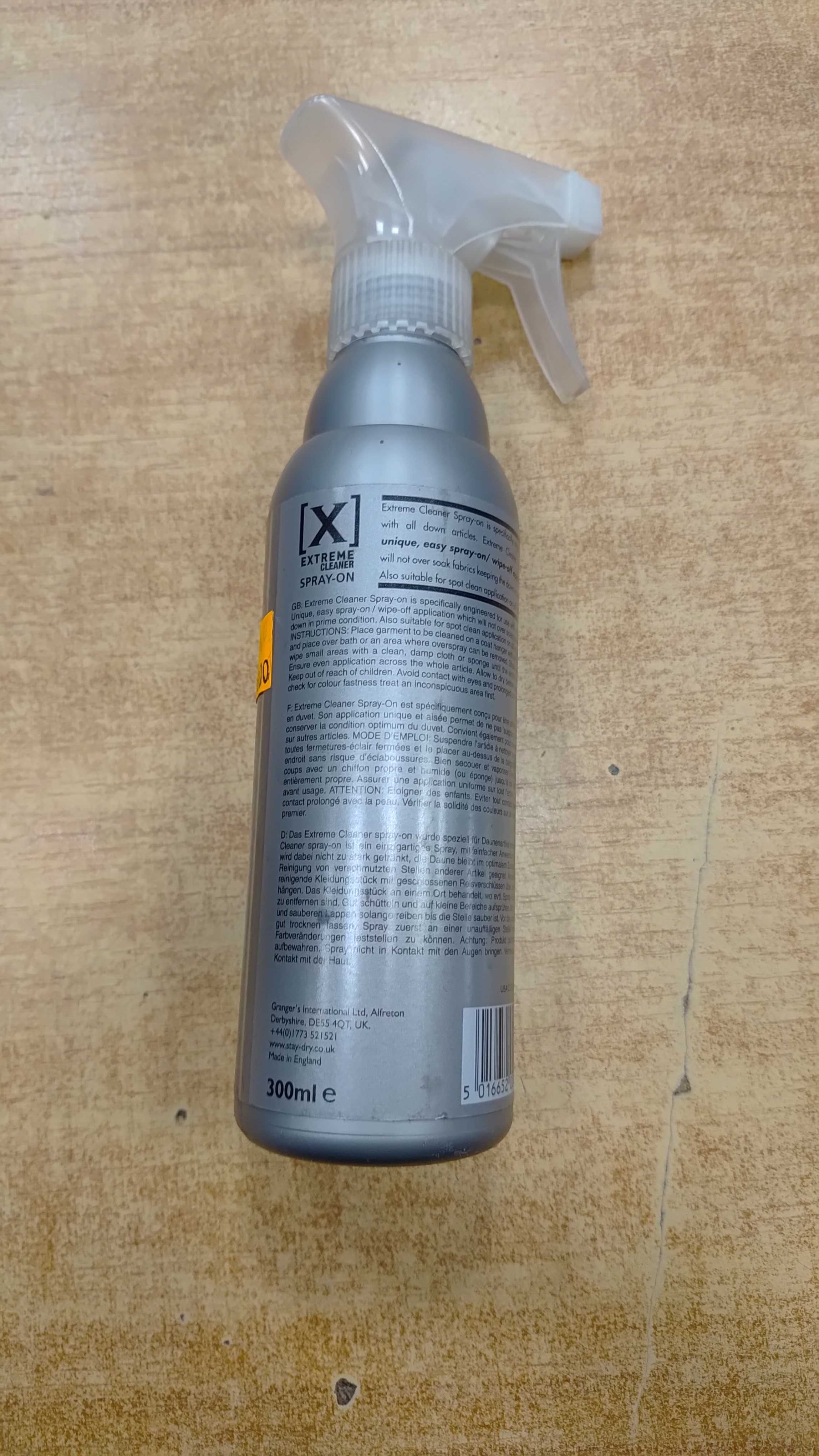 Spray czyszczący do puchu Extreme Cleaner Spray - on  Granger's