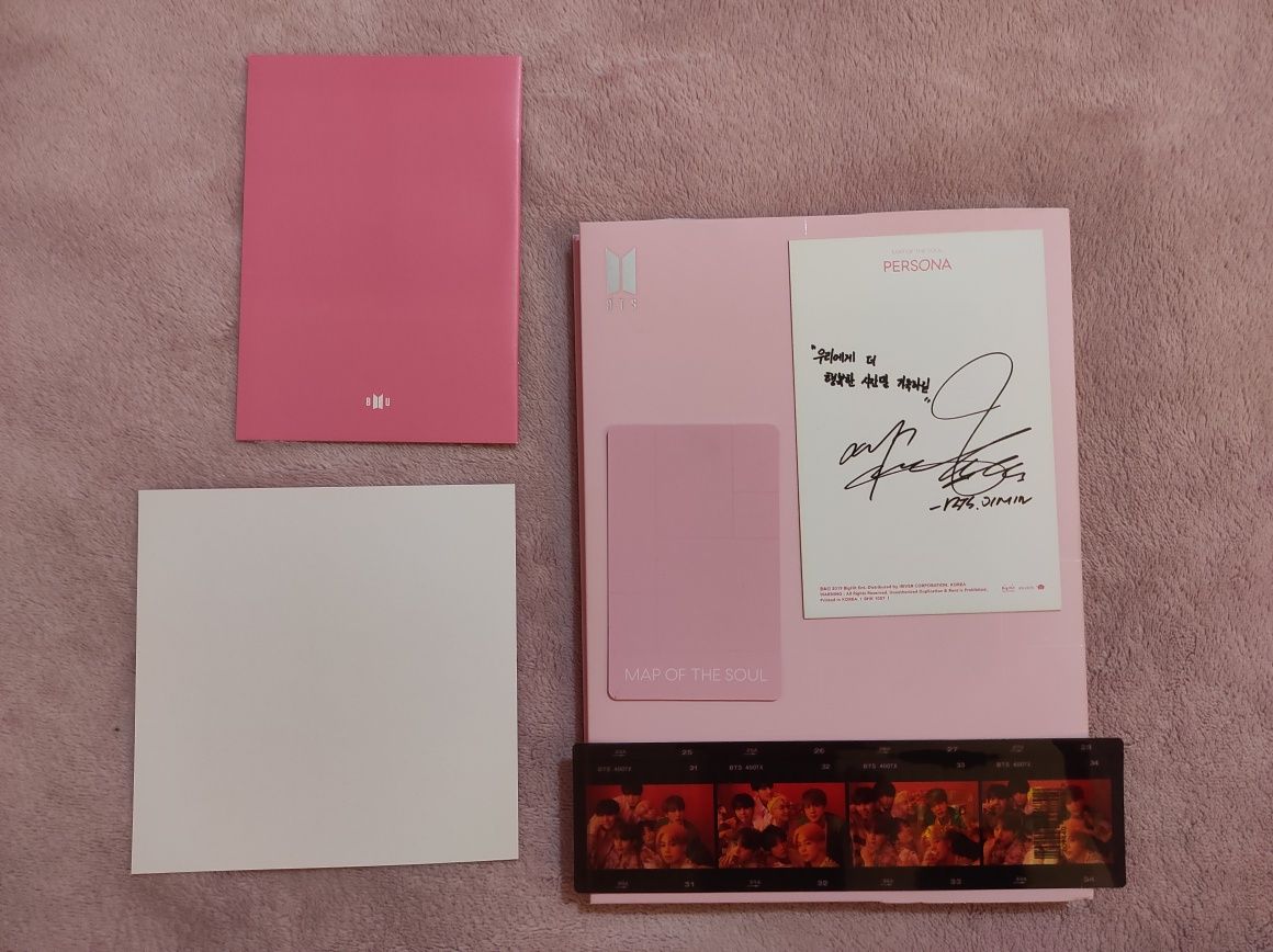 BTS album MOTS: Persona ver 1 photocard V + GRATIS plakat z preorderu