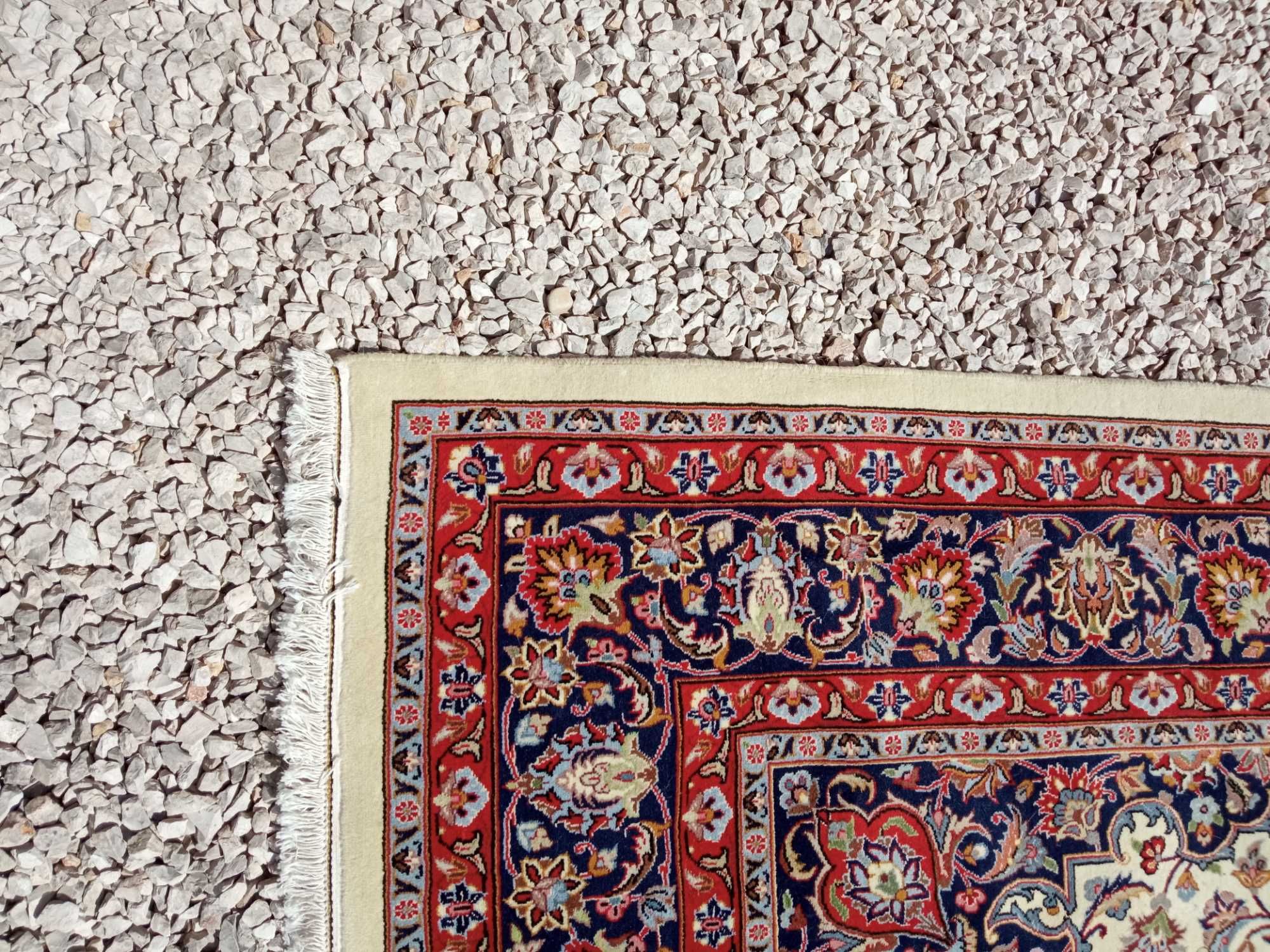 Tapete ISFAHAN Persia-Uma peça de sonho! Como novo! ORIGINAL PERSIA