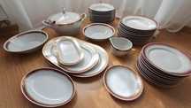 Zestaw obiadowy Porcelana Włocławek na 12 osób