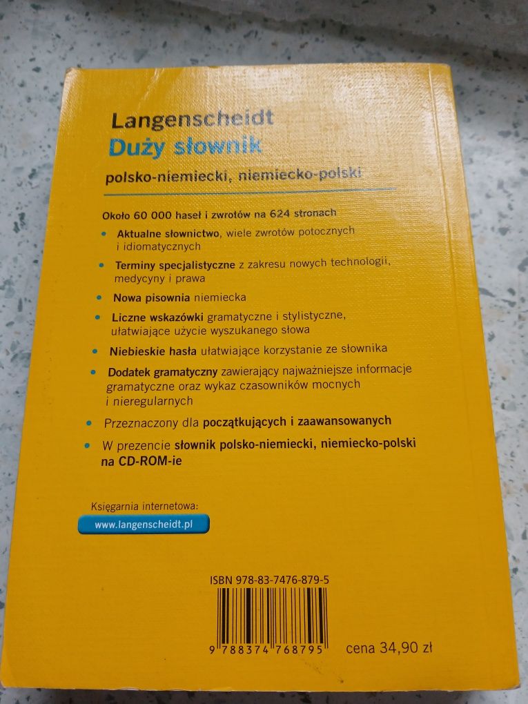 Słownik, duży, polsko -niemiecki, niemiecko-polski