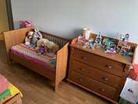 Quarto de criança Childwood - Berço-cama + Cómoda + prateleira