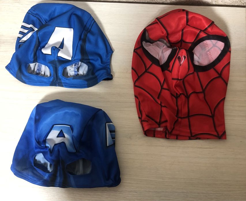 Новорічні карнавальні маски Spiderman спайдермен marvel Халк черепашка
