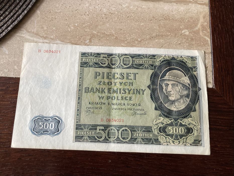 Banknot 500 złotych 1940r GG