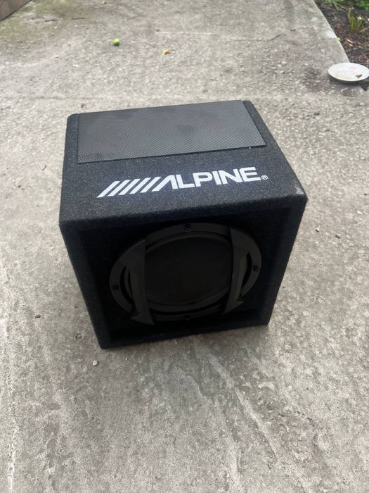 Автомобільний сабвуфер Alpine SWE-815 сабуфер саб