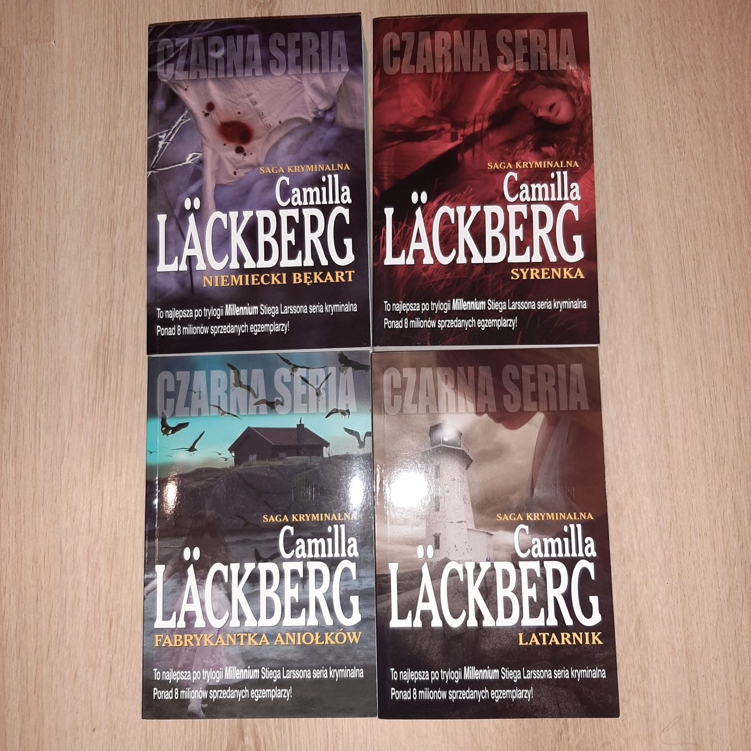 Camilla Lackberg 8 ksiazek w 2 boxach