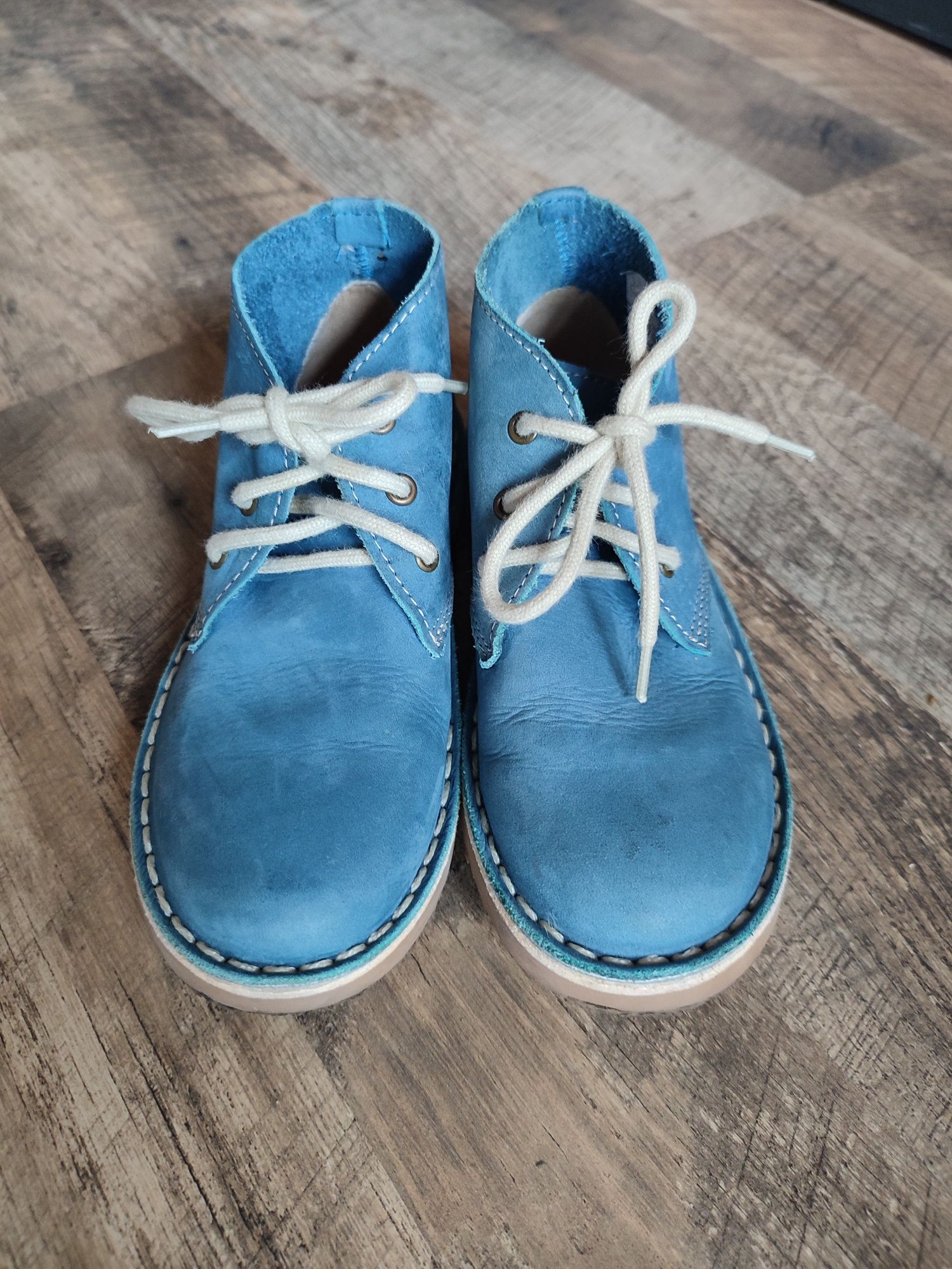 Buty trzewiki przejściowe skórzane 30