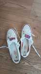 Nowe trampki Lee Cooper rozm 38, białe czerwono granatowe motywy