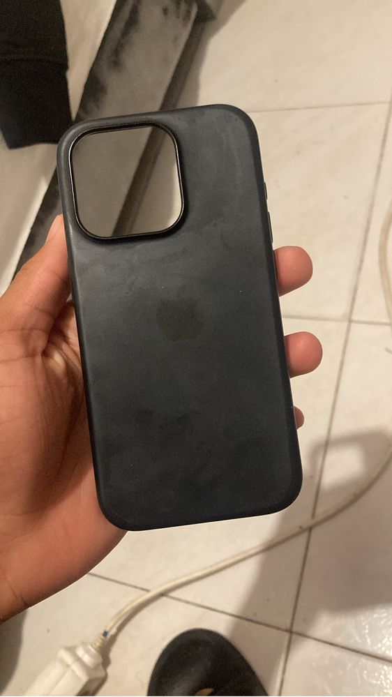 Capa de silicone original apple para iphone 15 pro