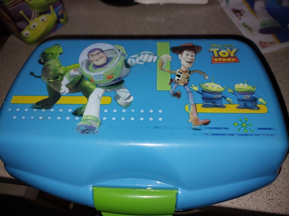 Zestaw TOY STORY Pixar Śniadaniówka pojemnik PORTFEL KOMPLET 5szt=20zł