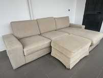 Sofá Ikea Kivik + Chaise Long + Repousa Pés