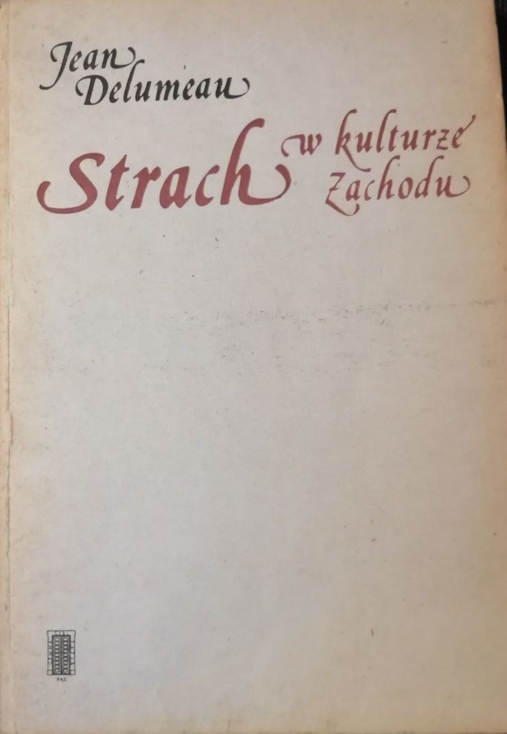 Strach w kulturze zachodu