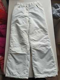 Лыжные белые штаны зимние 152 С Luhta бежевые со светоотражателями фир