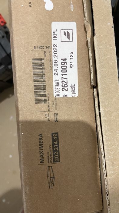 Szuflada Maximera 60x60 biala