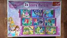 Puzzle Disney 3 x story Księżniczki