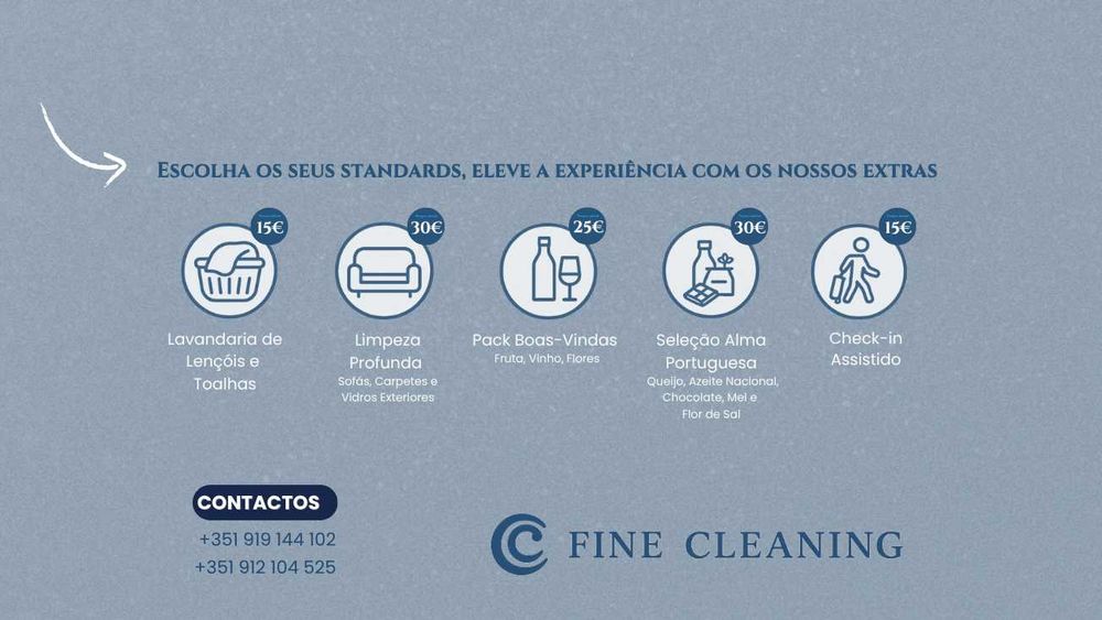 Serviços de Limpeza (alojamento local, particulares) Cleaning Service