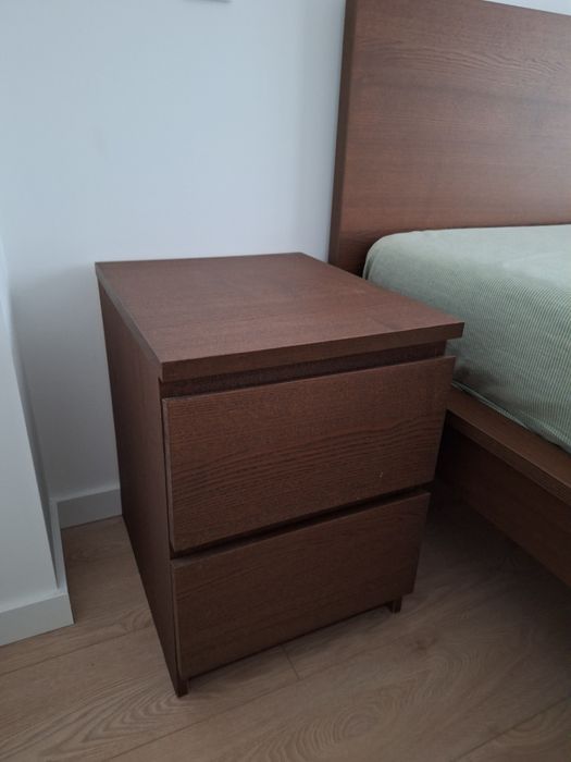 Conjunto quarto ikea MALM castanho