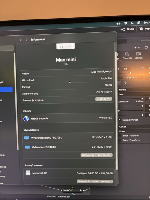 Apple Mac mini 2024, 512 GB, 16GB RAM