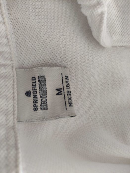 Polo Branco p/homem da Springfield