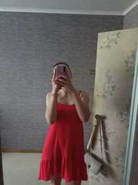Платье красное летнее