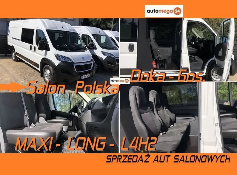 Fiat DUCATO MAXI LONG L4H2 CARPOL VAN MINIBUS WZMOCNIONY  DMC3.5t HAK3t Ładowność 1200kg+6os. Salon Polska Jeden wł. Serwisowany