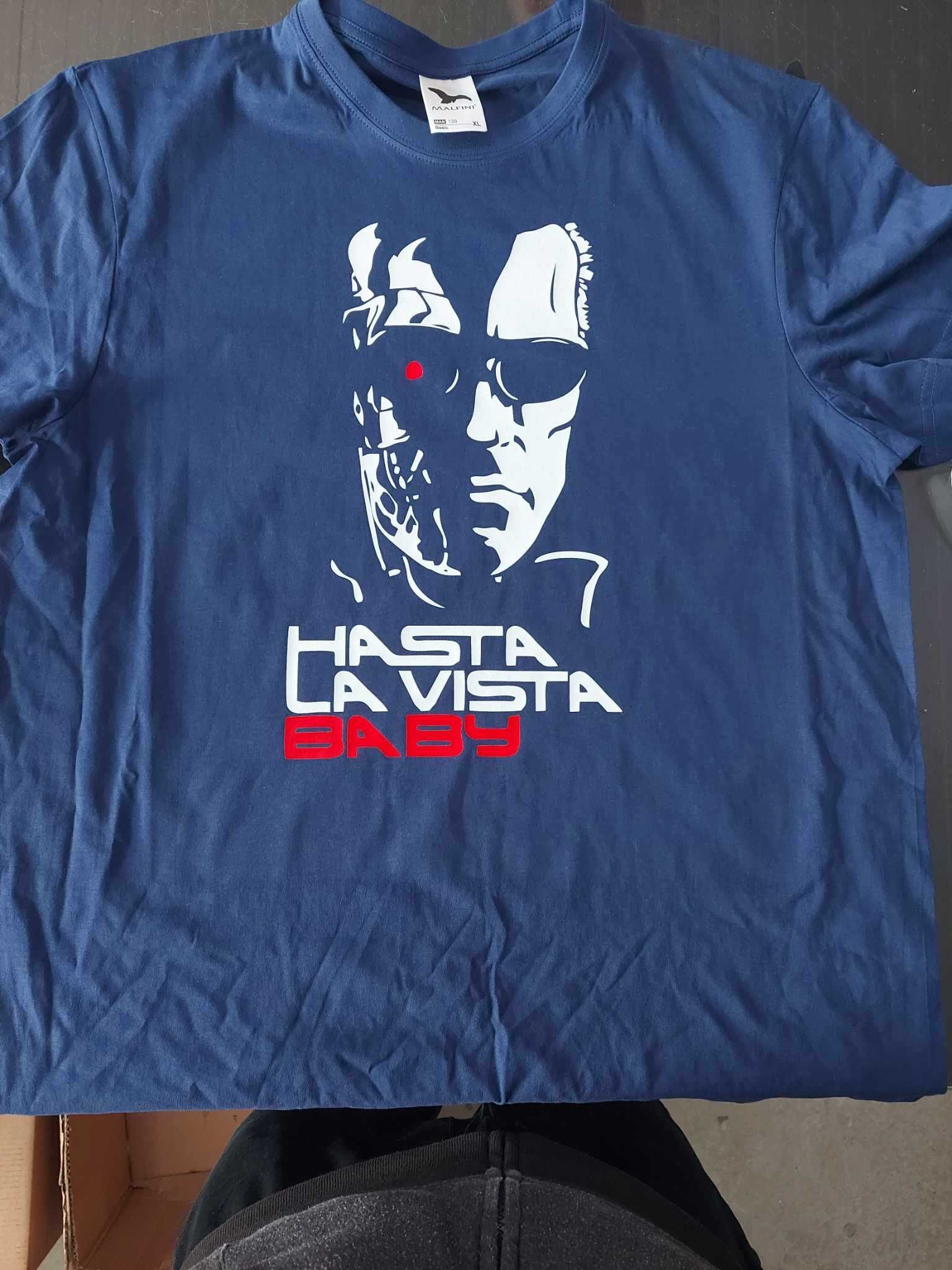 Koszulka t-shirt Terminator Arnold Schwarzenegger hasta la vista XL
